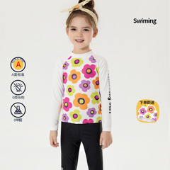 Momasong children's swimsuit girls split student middle and large children long-sleeved long pants beach sun protection snorkeling swimsuit