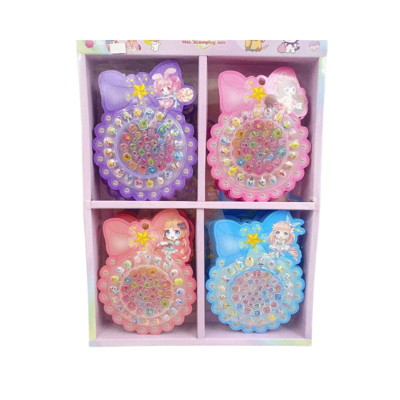 Niños dibujos animados manicure pegatinas de uñas para vestir uñas estampado pegatinas de uñas conjunto de adornos DIY vestido juguetes de chicas 2 yuanes