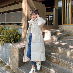 厚いダウン綿服女性の長いタイプのゆるいins港風パン服綿服2023年冬の新しい綿入れコート