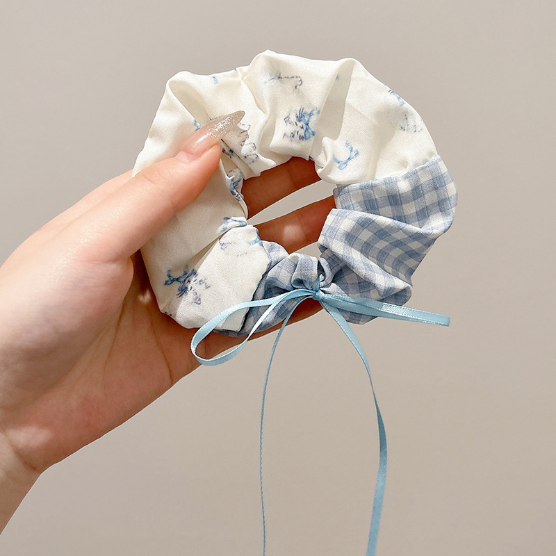 Anillo de cabello de intestino grande coreano para mujeres de alto nivel toallas cuadradas cuerdas de cabello de alta elasticidad y elásticas duraderas flojas flojas