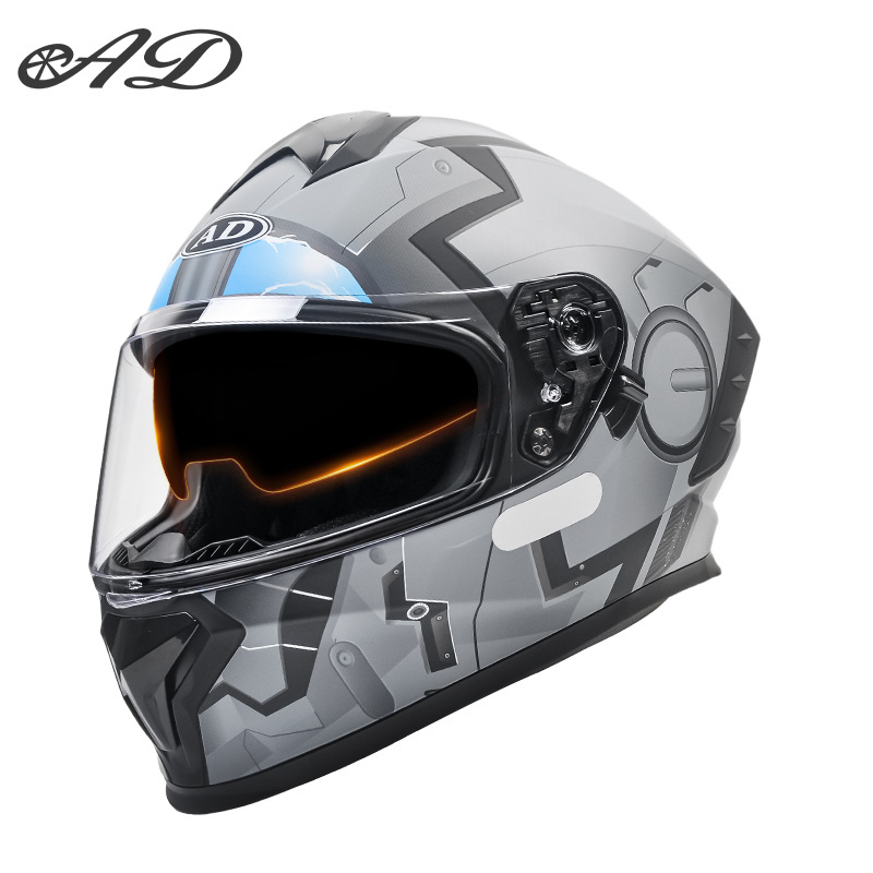 Nuevo estándar nacional 3C certificado casco de motocicleta eléctrica hombres y mujeres otoño e invierno cálido casco de invierno casco de motocicleta