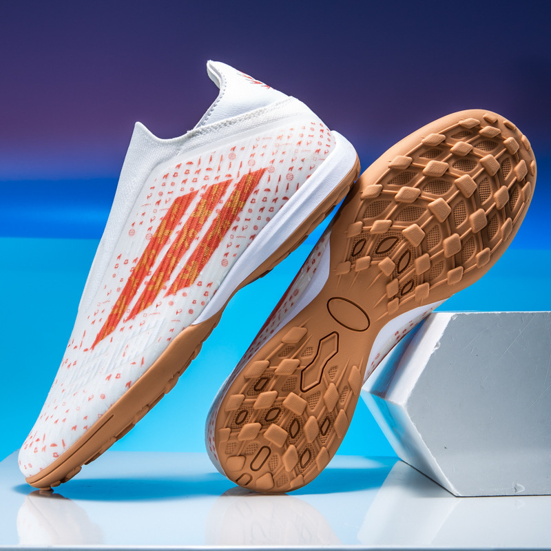 Tenis de Fútbol de Corte Bajo, Material TPR y Caucho TPU, Transpirables, para Césped Natural y Artificial