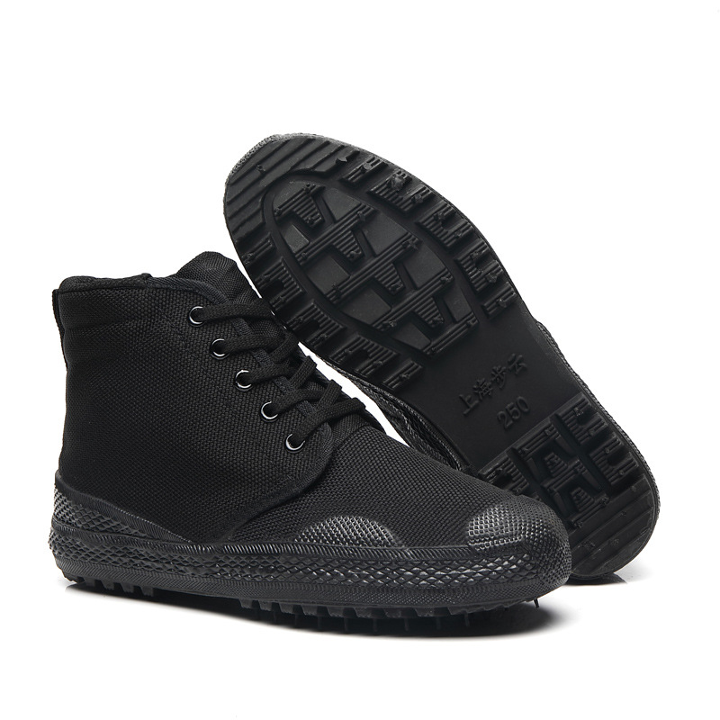 一件代發廠家直銷作訓鞋軍訓鞋勞保鞋解放鞋高幫男女鞋子迷彩鞋
