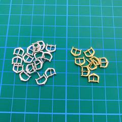 Full body S925 pure silver small accessory ring lanyard buckle belt buckle DIY handmade rope ring accessory buckle