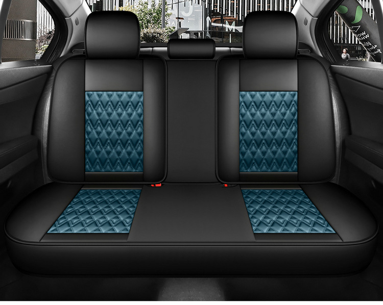 New car seat cushion five-seat universal full-enclosed cartoon leather seat cushion five-seat car four-season cushion generation