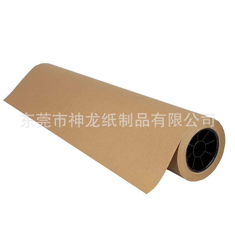 Fábrica al por mayor personalizada papel kraft marrón blanco doble adhesivo rollo de papel artesanal regalos paquetes de papel de embalaje