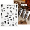 Nail stickers, adhesive ghost fake nails for nails, suitable for import, new collection, halloween, wholesale