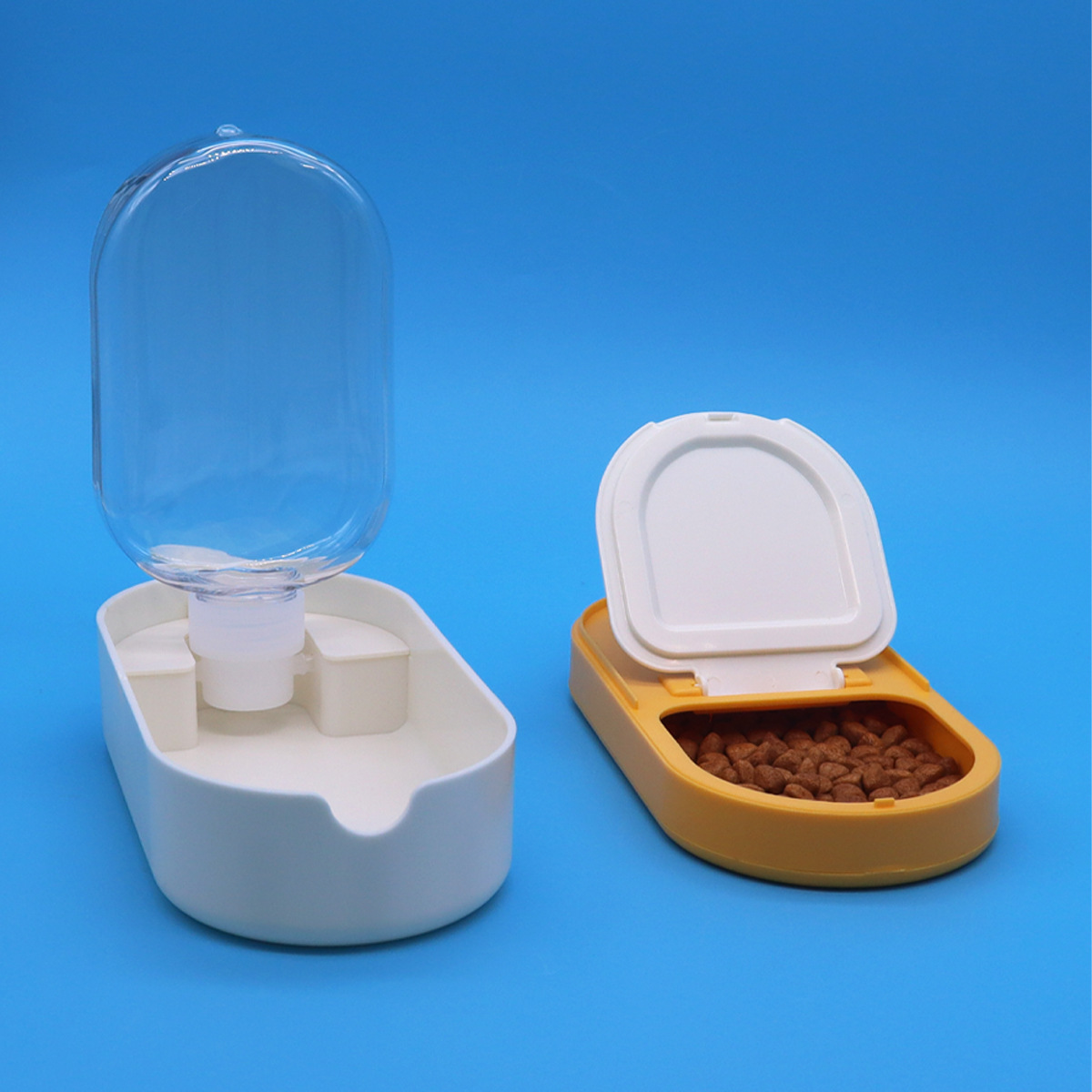 Amazon Pet Taza de acompañante Taza de agua para perros Saliente Bebedero de agua para perros Taza de comida de agua portátil Alimentador de agua