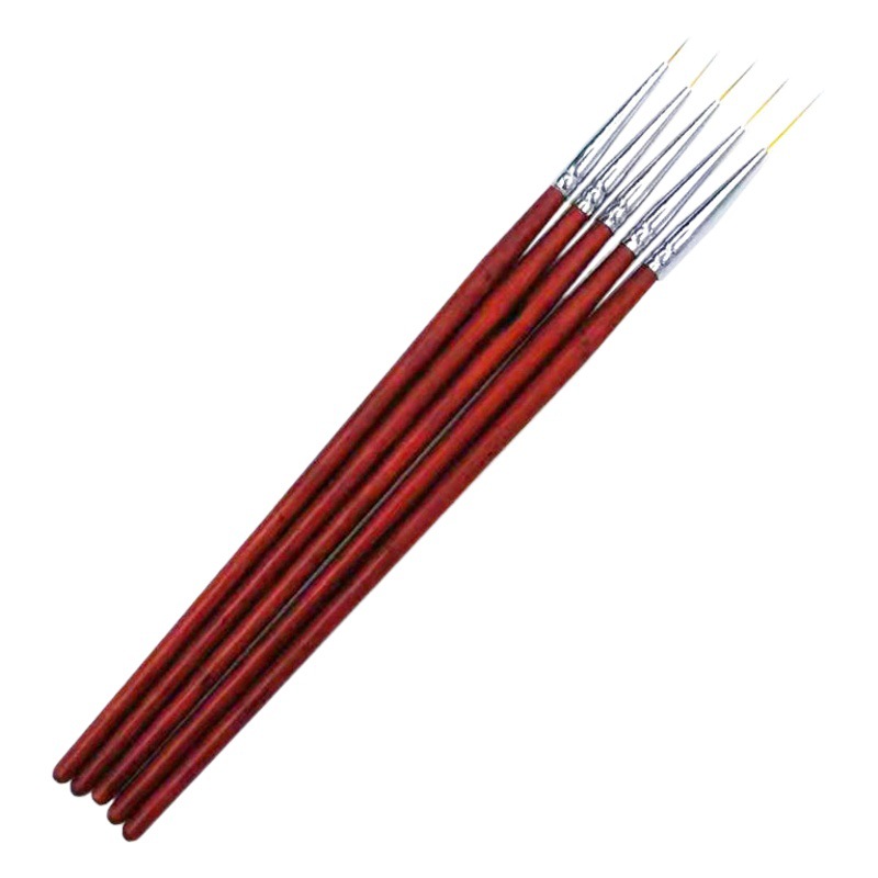 Factory Direct Sales Nail Art Drawing Pen Wooden Pole Thin Drawing Pen Hook Line Pen Color Painting Flower Pen Bjd Facial Pen Wholesale