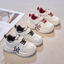 女童小白鞋2025春款儿童运动鞋白色老爹鞋中大童跑步鞋舒适百搭