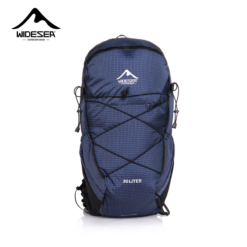 Widesea Outdoor Hiking Bag 30L Large Capacity Waterproof Hiking Backpack Lightweight Breathable Pressure-Reducing Nylon Backpack