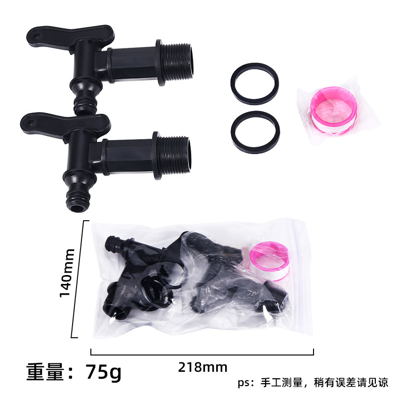 IBC Ton barril de salida conector Ton barril accesorios grifo de plástico al por mayor cubo de plástico barril de agua conector del tanque