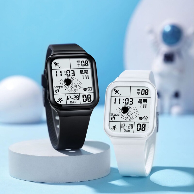 Student Watch sports step watch junior high school student watch youth men and women waterproof alarm clock electronic watch