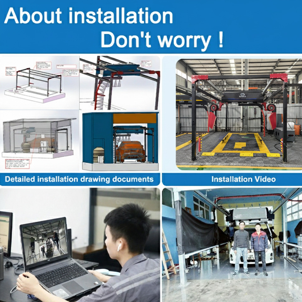 Factory Direct Supply of Fully Automatic Car Wash Machines, Supports Customization of Logo/Design/Car Model, Cross-Border Hot-Selling High-Pressure Commercial Models