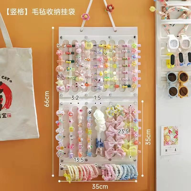 【メーカー卸売り】ヘアクリップ収納棚壁掛け壁子供カチューシャヘアアクセサリー女の子髪ひもアクセサリーケース|undefined
