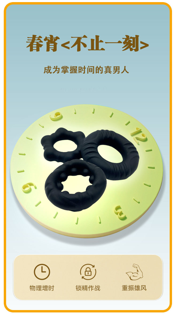 Men’s Liquid Silicone Delay Ring, Hexagon Design, Non-Vibrating Couples Wearable — detail image 7