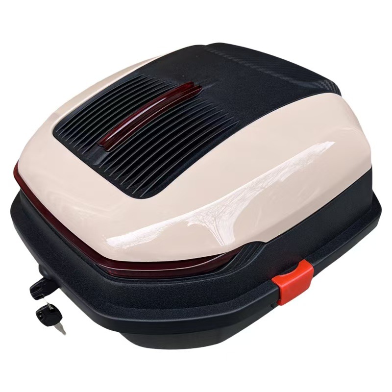 Motorcycle trunk large capacity tram battery car electric car rear backrest tail box extra large storage box anti-shake