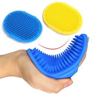 Dog bath brush Silicone pet massage brush cat bath brush bath gloves cleaning supplies wholesale