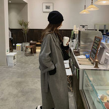 2025年流行双面绒毛呢外套女秋冬季中长款宽松小个子呢子大衣