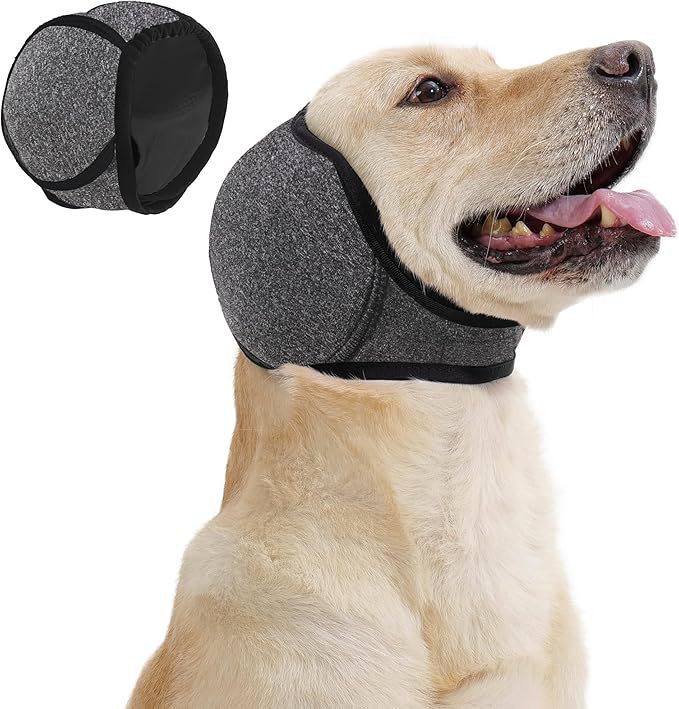 Fabricantes mayoristas de mascotas insonorizantes para perros de mascotas gruesas cubierta de cabeza anti ruido sedación antifuegos artificiales calentamiento estrés para oídos