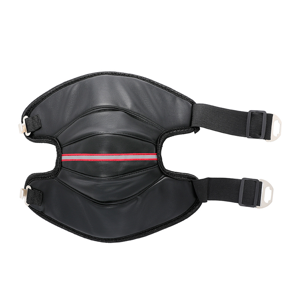 Caliente rótula motocicleta eléctrica equipo de protección a prueba de frío a prueba de viento de invierno engrosada a prueba de viento ciclismo hombres y mujeres montando polainas