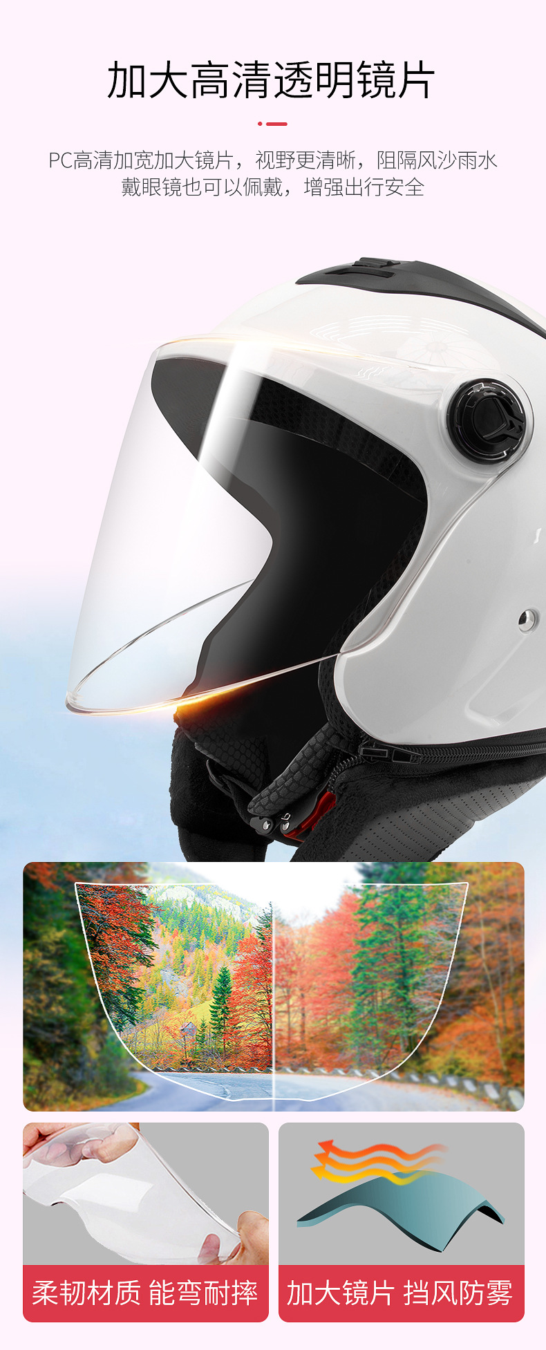 Motorcycle Helmet 3C Certified Electric Scooter Helmet