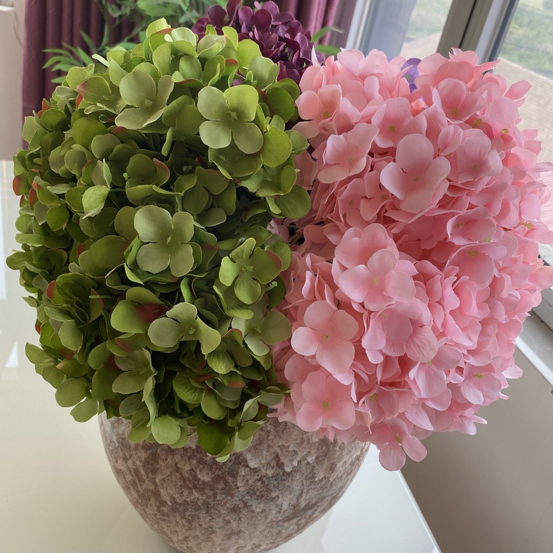 毛布5頭のフランスのアジサイは、ホテルの結婚式の生け花を飾って多色のアジサイの花の花束を卸売りします。|undefined