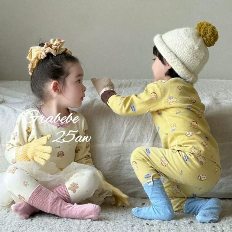 300G加厚A类纯棉秋衣秋裤套装儿童舒绒睡衣男女童宝宝无骨家居服