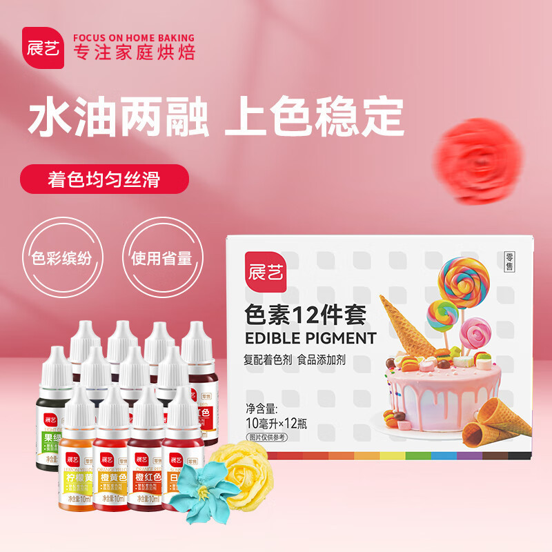 Zhanyi 食用着色料 Luchu クリームケーキデコレーションカラーレモンイエロー子供用実験食品グレードベーキング|undefined