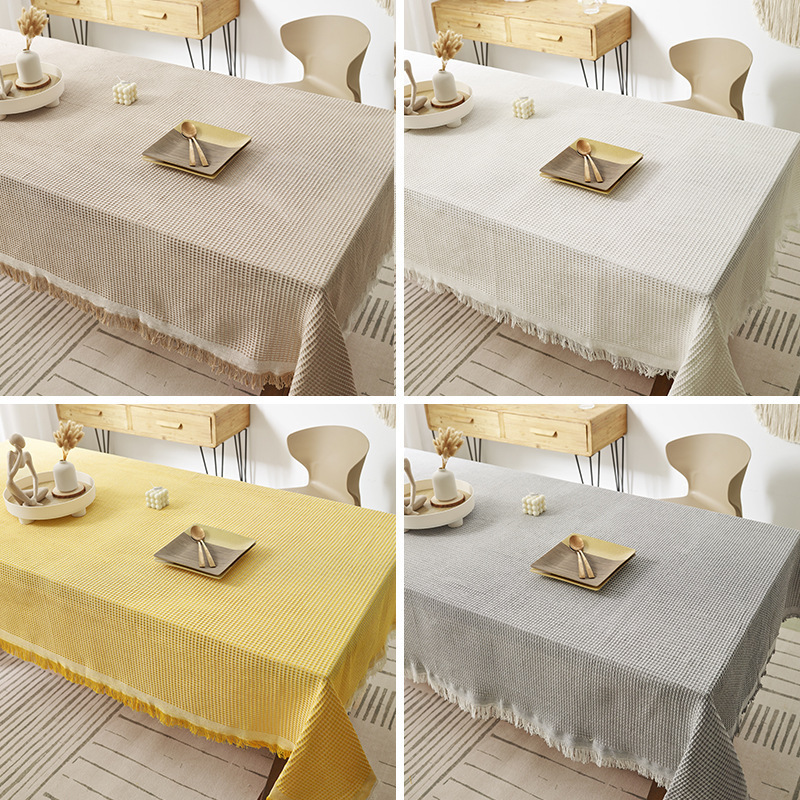 Internet Celebrity Tablecloth Ins Style Cotton Woven Japanese Style Dining Table Coffee Table TV Cabinet Dust-proof Cover Cloth picnic mat Stall Tablecloth Internet Celebrity Tablecloth Ins Style Cotton Woven Japanese Style Dining Table Coffee Table TV Cabinet Dust-proof Cover Cloth picnic mat Stall Tablecloth