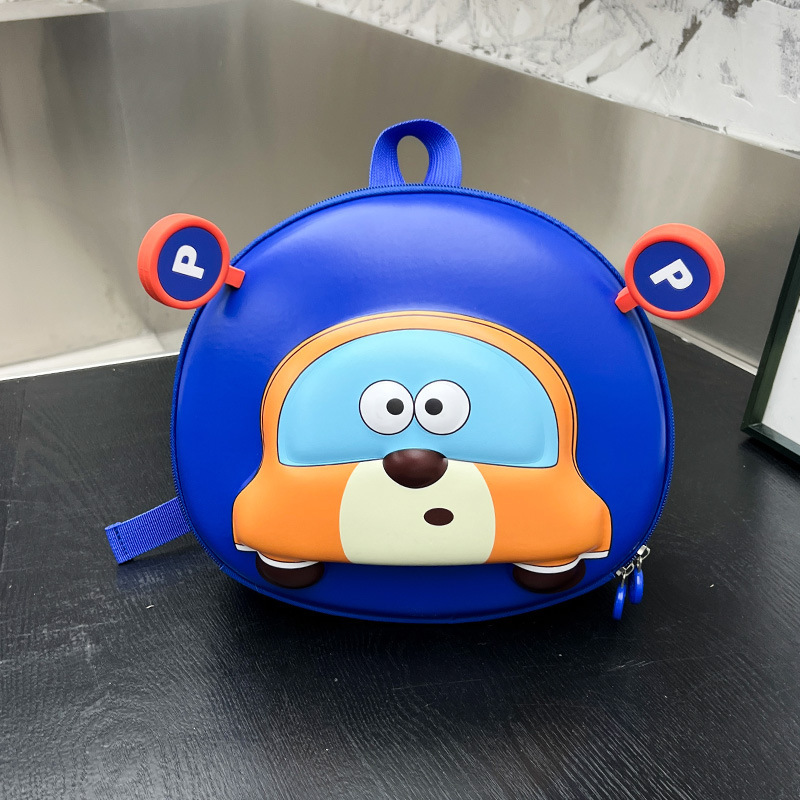2025 nueva mochila de jardín de infantes lindo coche bebé mochila ligera para niños niñas mochila de cáscara de huevo