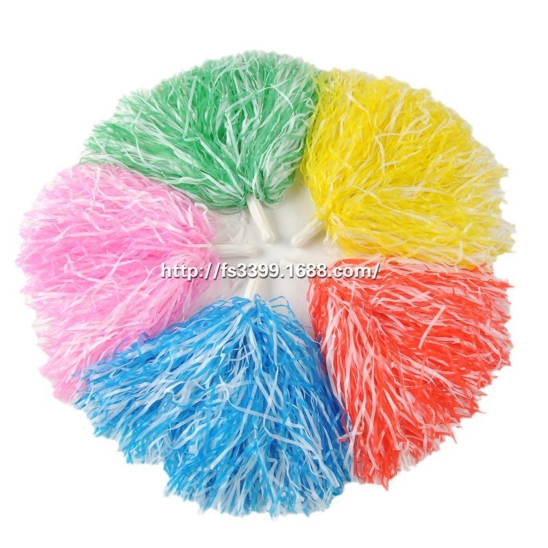 プラスチックのフラットハンドルの応援団の手の花のボールのダンスの応援道具rogo淘|undefined