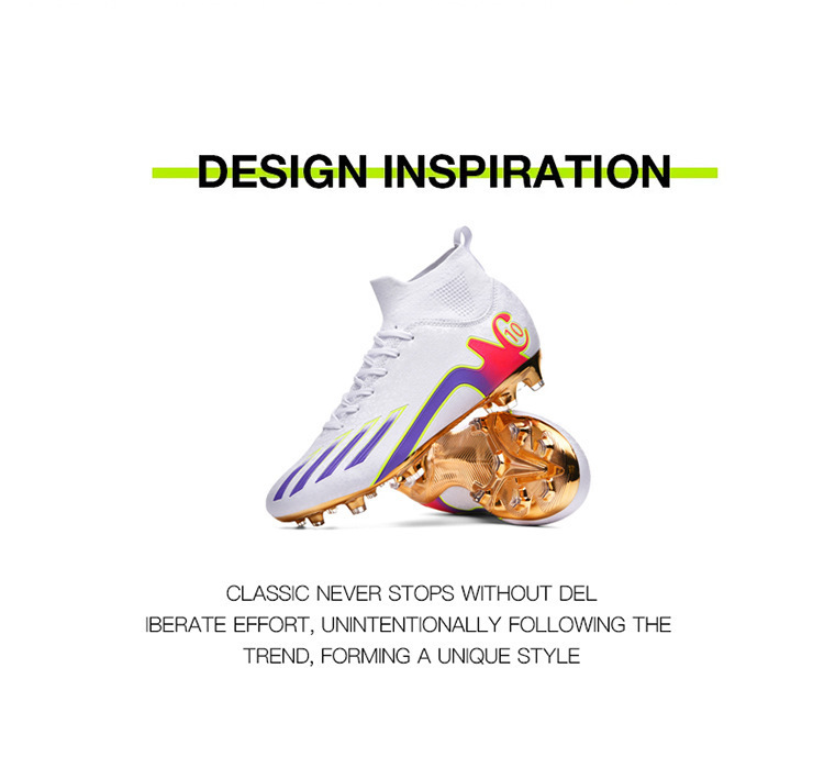 High-top Hallenfußballschuhe Mit Langen Stollen Für Training_voghion.com