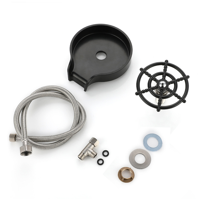 컵 와셔 + 블랙 ABS베이스 + 80cm 호스 + 1/2 티