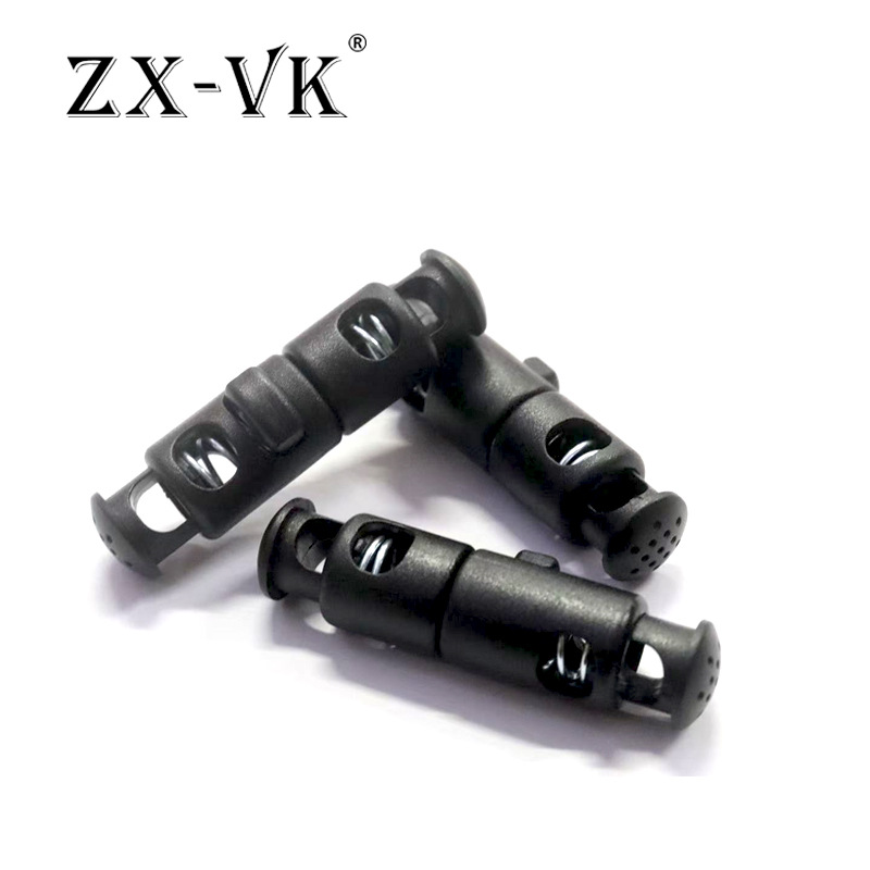 Fábrica de almohada en forma de U hebilla de cuerda almohada de cuello de plástico de doble cabeza hebilla de resorte de doble agujero hebilla de cuerda campana accesorios de ajuste elástico image 6