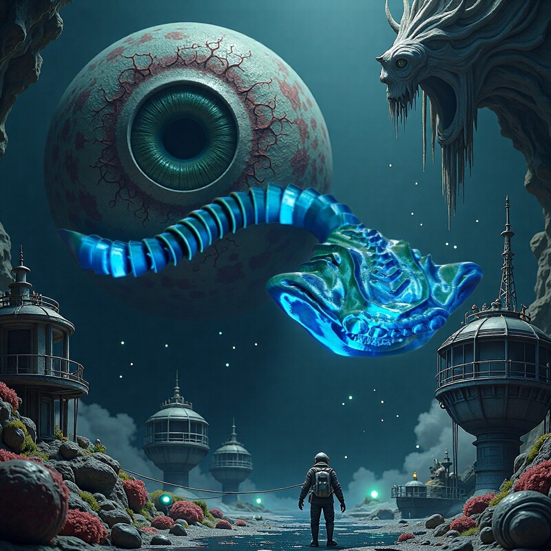 Deep Sea Trek Action Figure Model Ornament Granmaia Deep Sea Monster 3D Printed Game Merchandise Trendy One-Piece Dropshipping