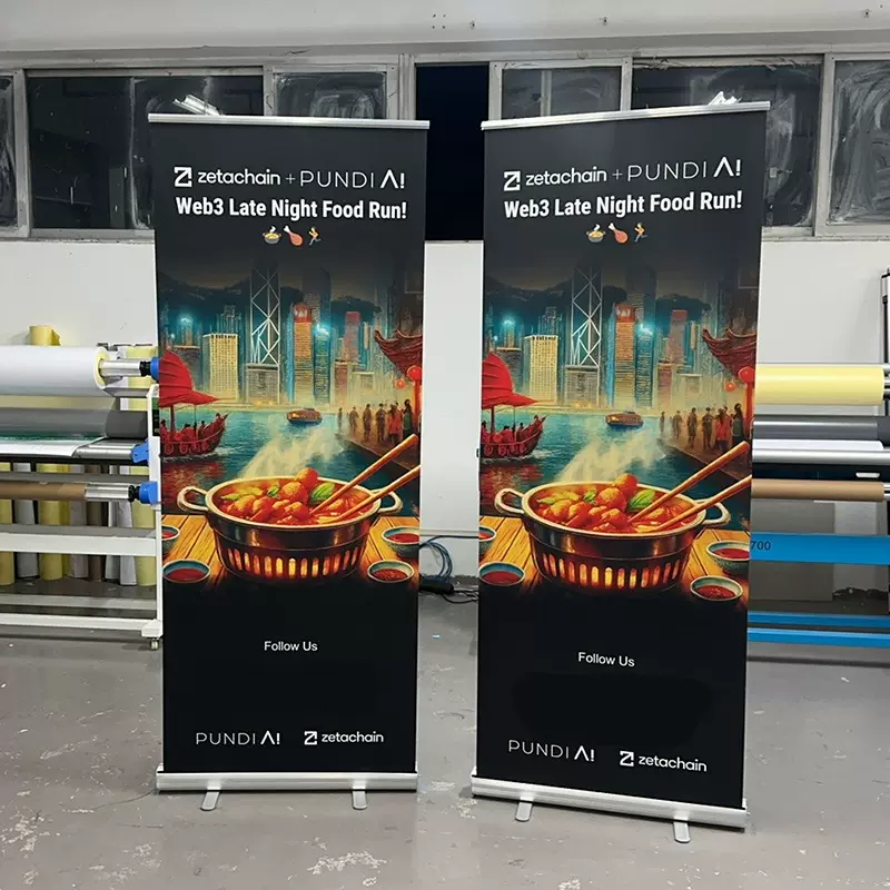 易拉宝海报制作定制 铝合金易拉宝 经济型塑钢易拉宝 外贸易拉宝