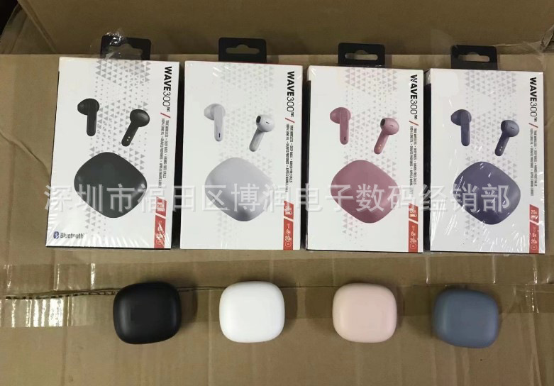 跨境新款WAVE300TWS真无线W300蓝牙耳机半入耳式运动通话音乐耳机|undefined
