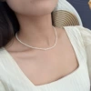 3mm shell beads necklace adjustment beads 35+5cm