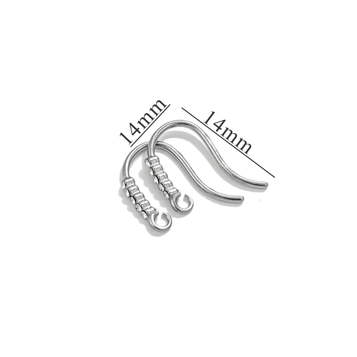 Anillo de gancho de oreja de pez suave chapado al vacío de acero inoxidable diy accesorios de pendientes hechos a mano accesorios de joyería pendientes accesorios de joyería