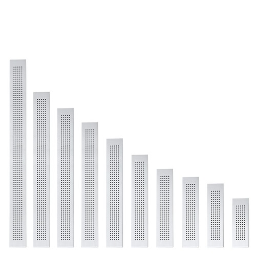 Aluminum alloy breathable cabinet with diamond-shaped grille, rectangular air holes, wardrobe shoe cabinet ventilation cover, heat dissipation port