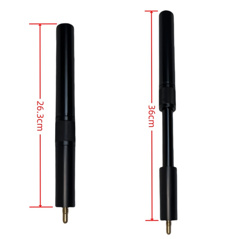 Billar mango alargado billar secreto Varilla mango alargado mango trasero negro ocho Snooker telescópico alargado mango trasero dispositivo de alargamiento