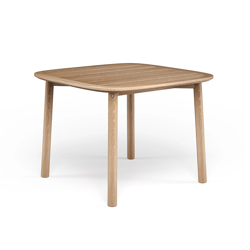 Mesa cuadrada de teca de 100 cm