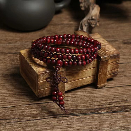 Manufacturer wholesales 108 multi-circle imitation sandalwood Buddha beads bracelets rosary beads and play bracelets street stalls hot selling in scenic spots