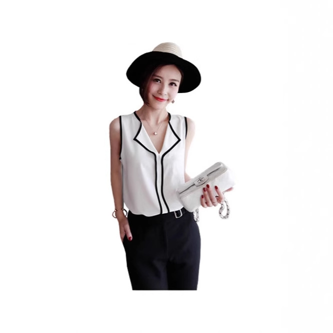 Summer fashionable elegant T-shirt sleevless