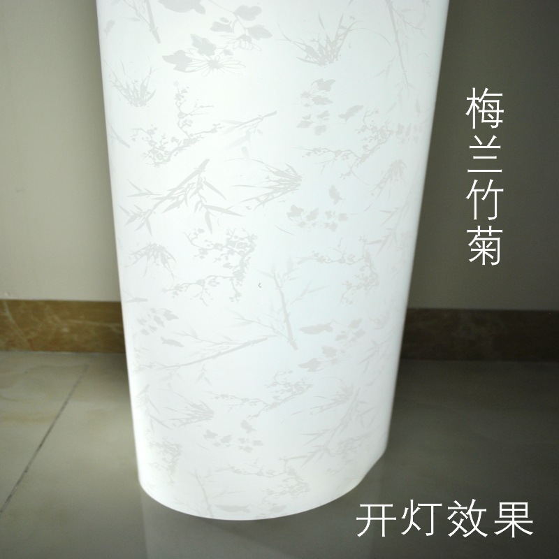 透光フィルムpvc羊皮紙中国式白色彫刻通路透かし彫り花格シール灯箱片ランプカバー材料|undefined