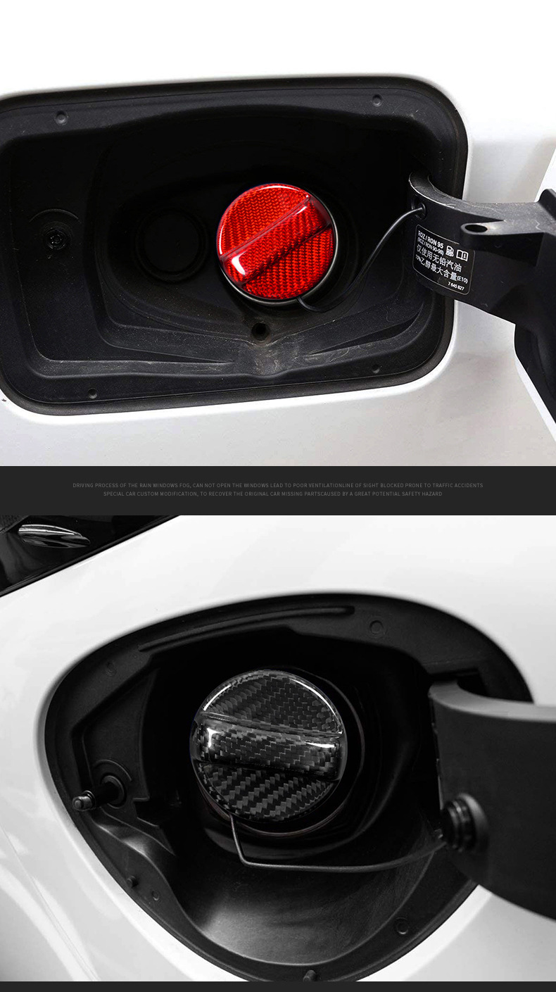 Cross-Border Suitable for Subaru 22 Brz/Wrx Real Carbon Fiber Fuel Tank Cap Dry Carbon Exterior Decorative Frame