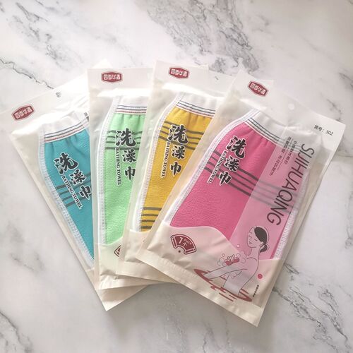 Wholesale bath towels, mid-gauge bath towels, dust-removing cloth bath towels, dust-removing shower gloves