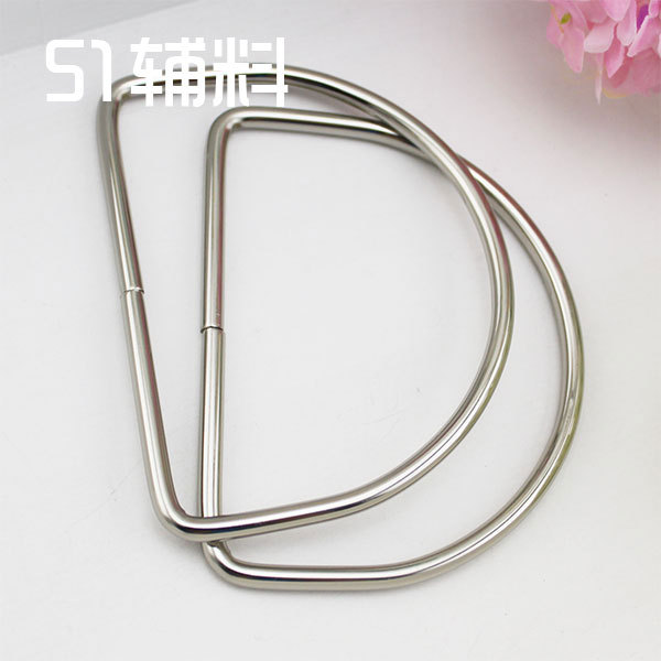 Asa Metálica en Forma de D para Bolsos de Metal para Accesorios de Equipaje