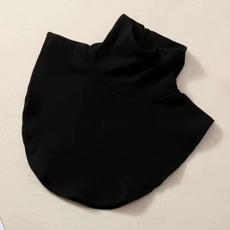 女款纯色高弹德绒高领假领子打底装饰衣领磨毛保暖护颈椎秋冬季|undefined